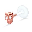 Horny Skull Shaped Labrets Push-in LA-1002